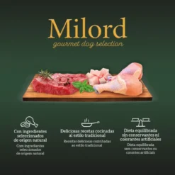 Milord Adult Frango e Fígado em Patê terrina para cães