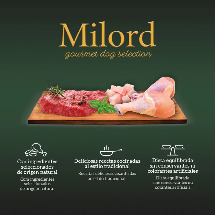 Milord Frango em Gelatina terrina para cães