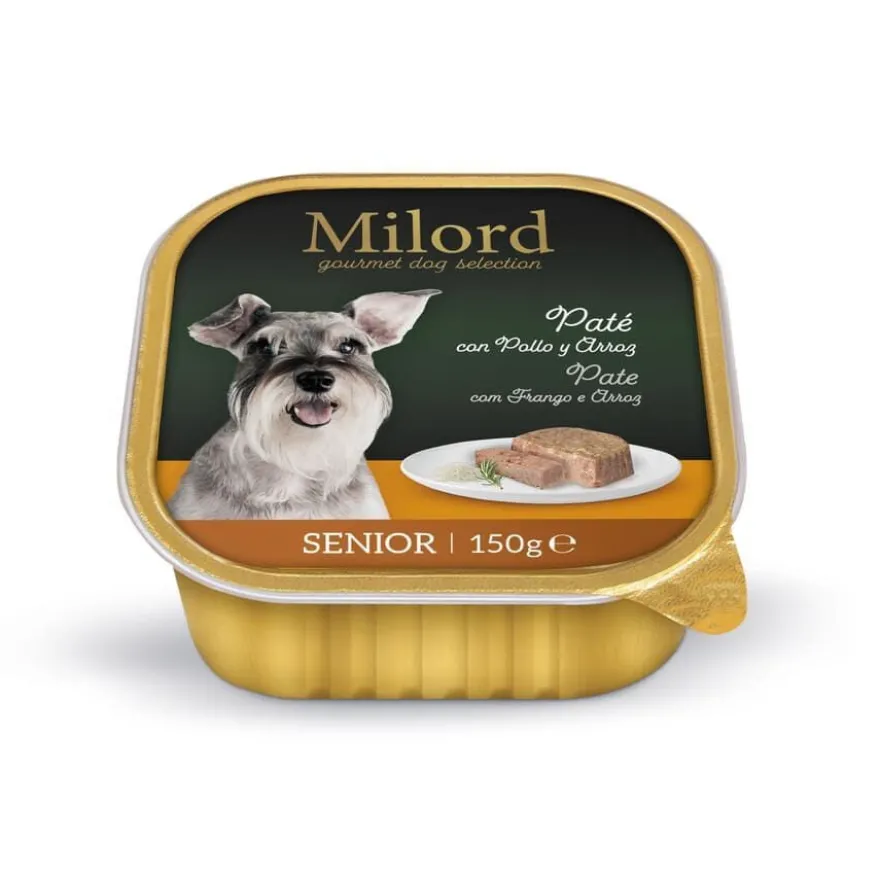 Milord Senior Frango e Arroz em paté terrina para cães