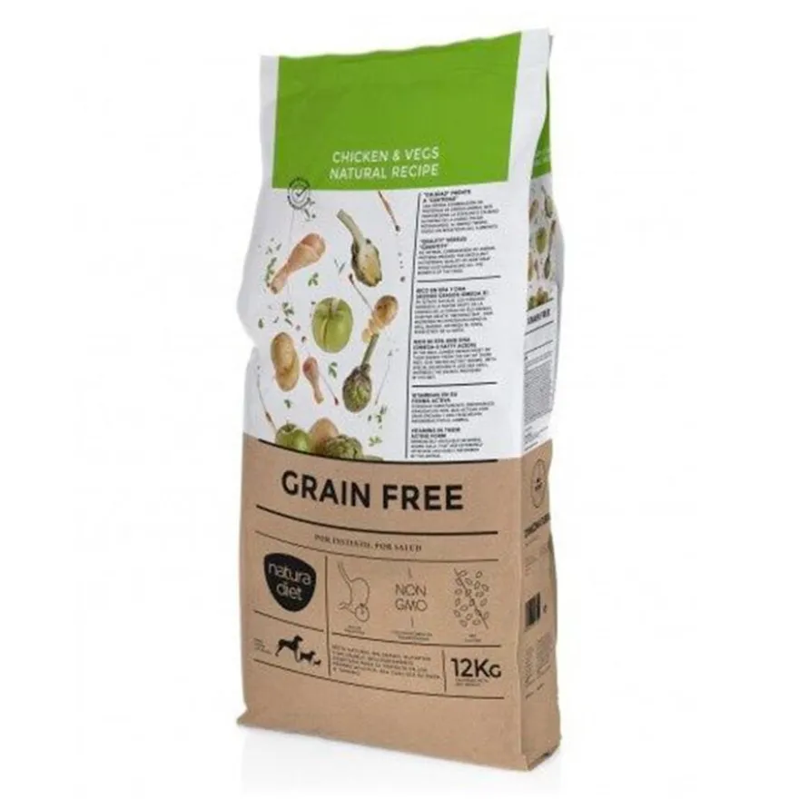 Natura Diet Grain Free frango ração para cães