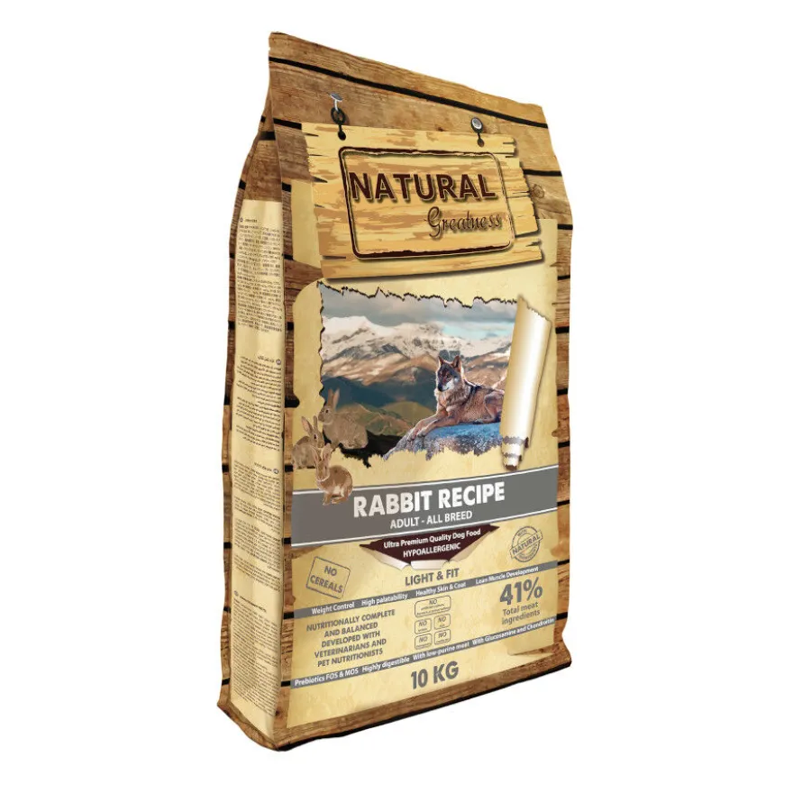 Natural Greatness Light&Fit Coelho Ração para cães