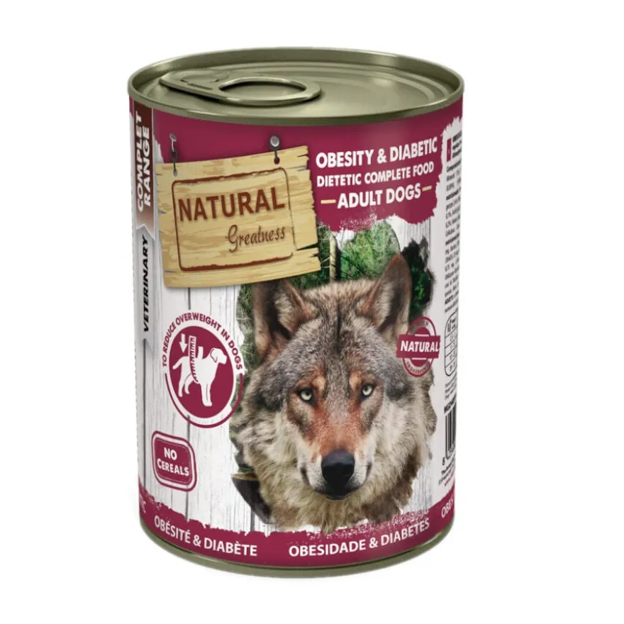 Natural Greatness Obesity & Diabetic Comida Húmida para cães