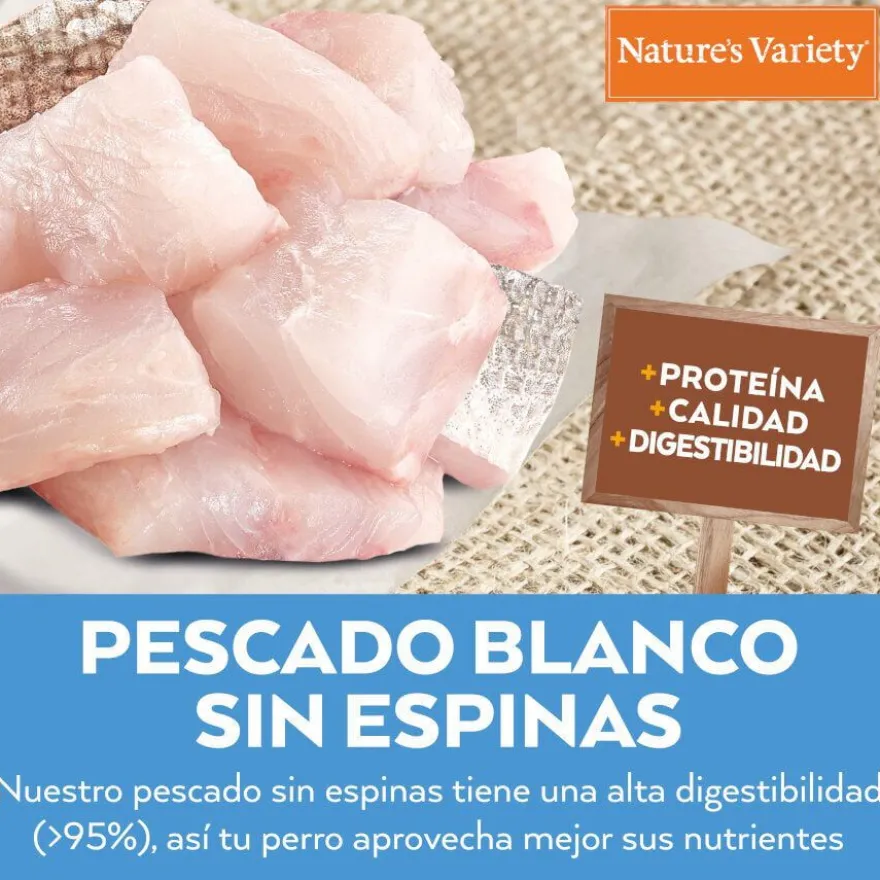 Nature's Variety Healthy Grains Adult Medium Maxi Peixe Branco ração para cães