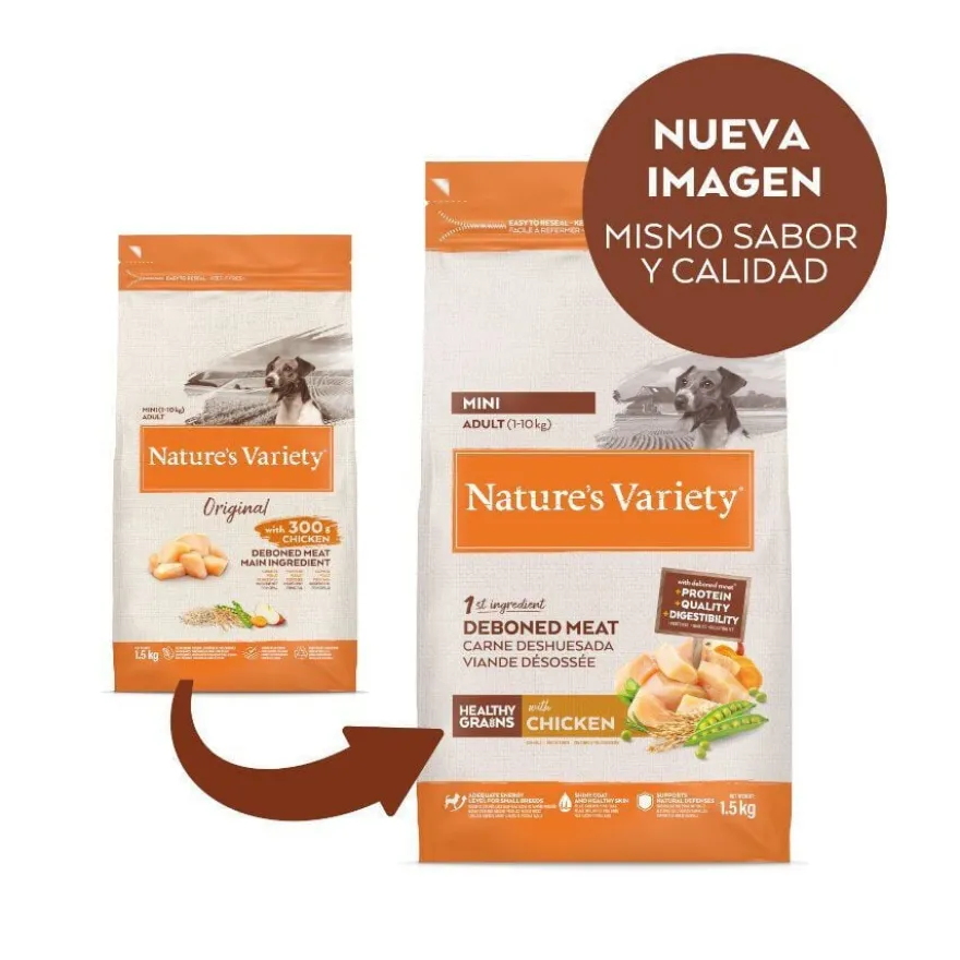 Nature's Variety Healthy Grains Adult Mini Frango ração para cães