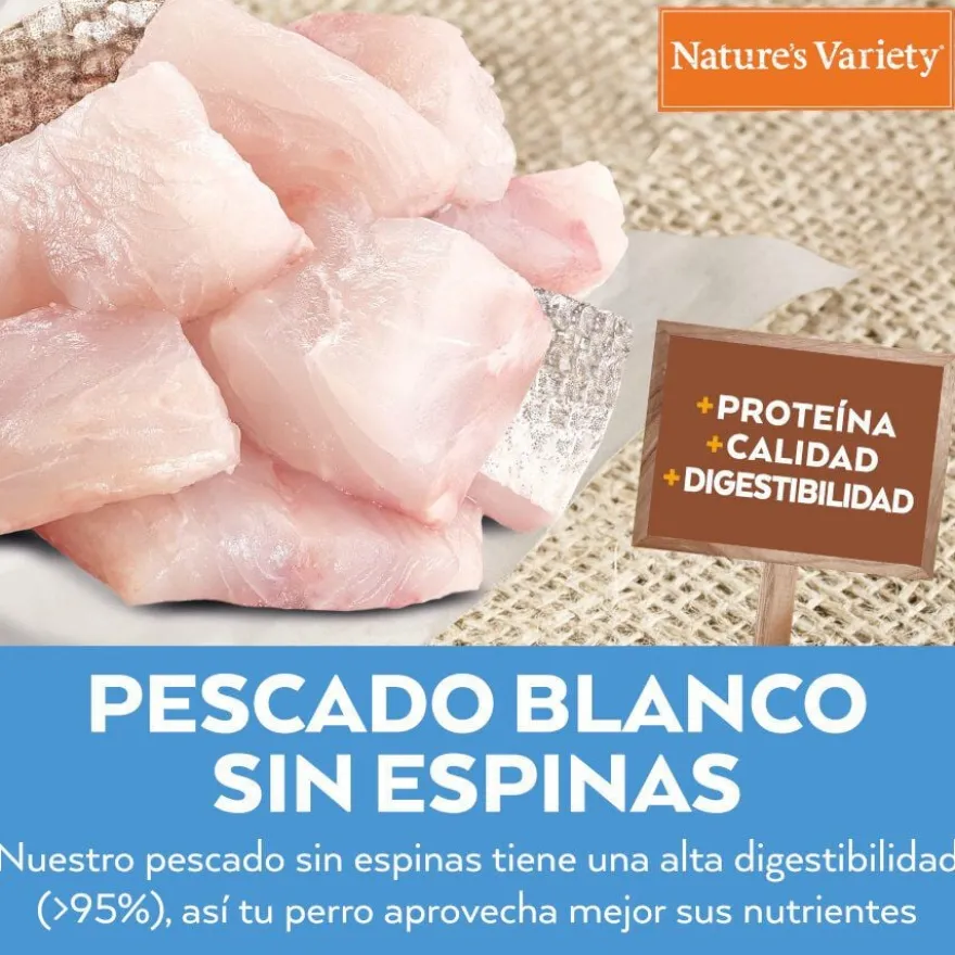 Nature's Variety Healthy Grains Adult Mini Peixe Branco ração para cães