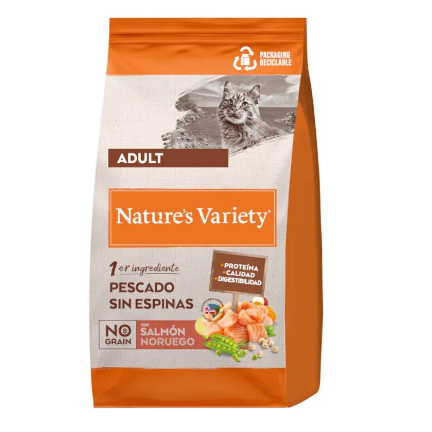 Nature's Variety No Grain Adult Salmão da Noruega ração para gatos