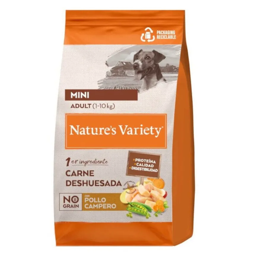 Nature's Variety No Grain Adult Mini Frango ração para cães
