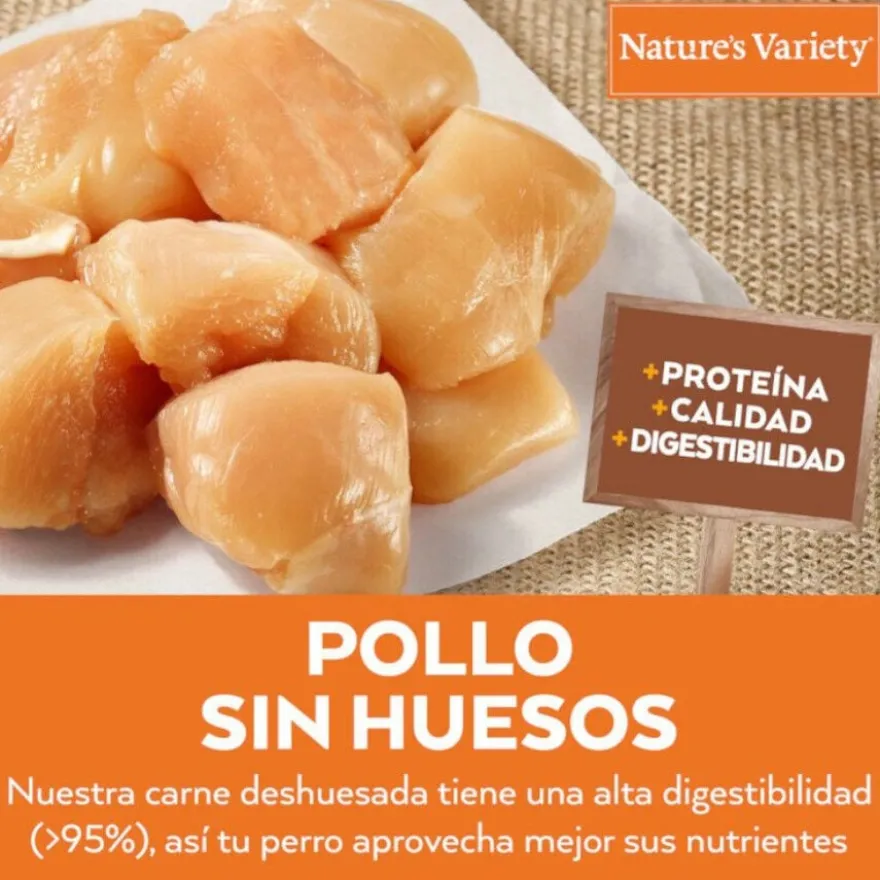 Nature's Variety No Grain Adult Mini Frango ração para cães