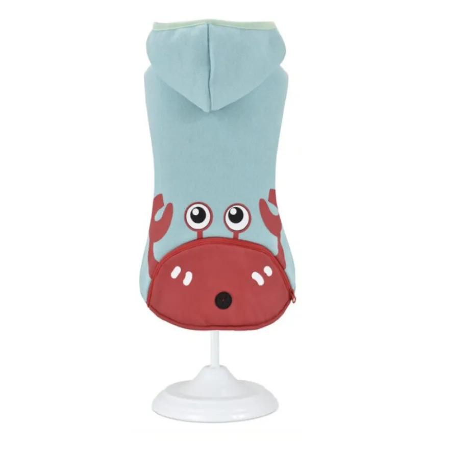 Nayeco Caranguejo Sweatshirt com capuz e porta-snacks para cães