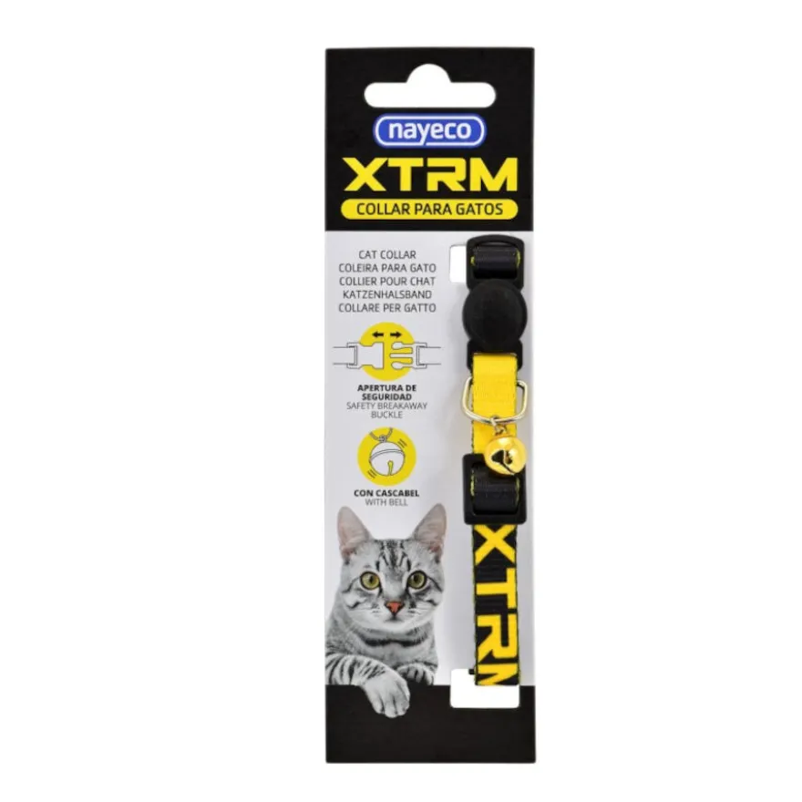 Nayeco X-Trm Neon Flash Negro coleira para gatos