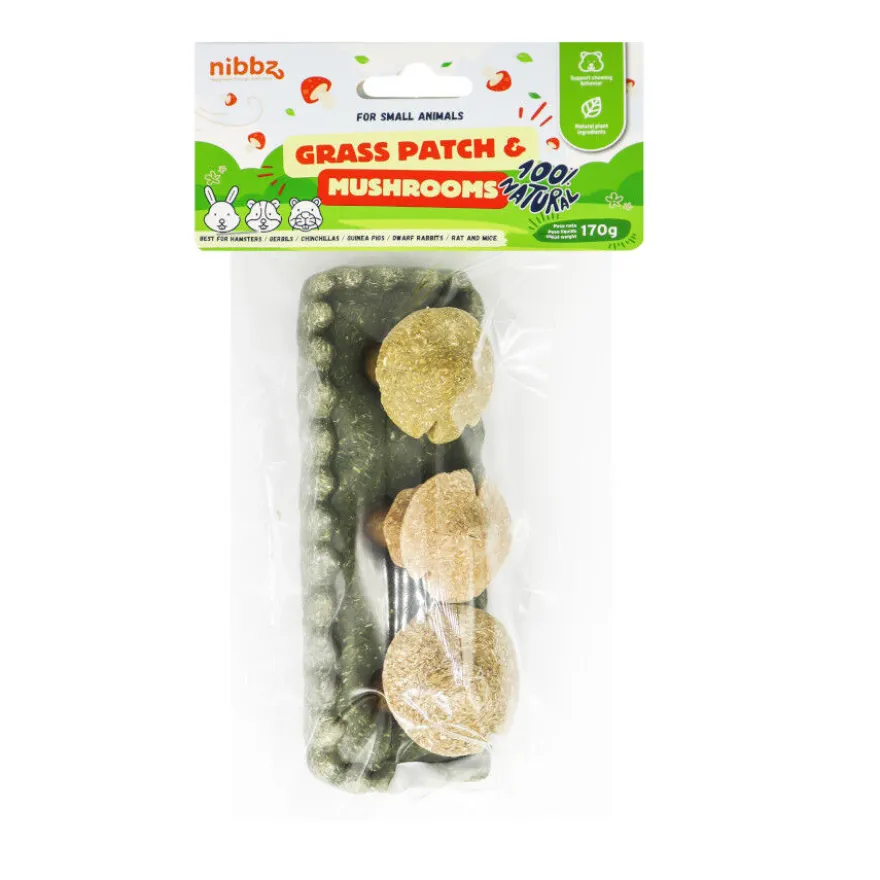 Nibbz Brinquedo Jardim e cogumelos para roer para roedores