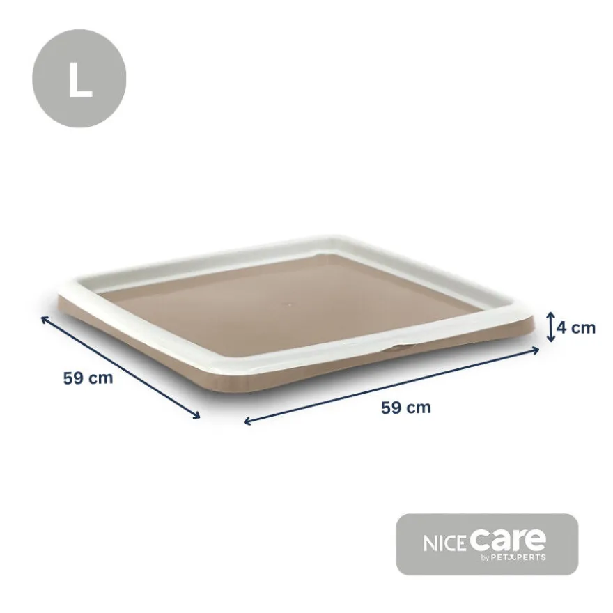 Nice Care Tabuleiro higiénico Gastone Bege para cães