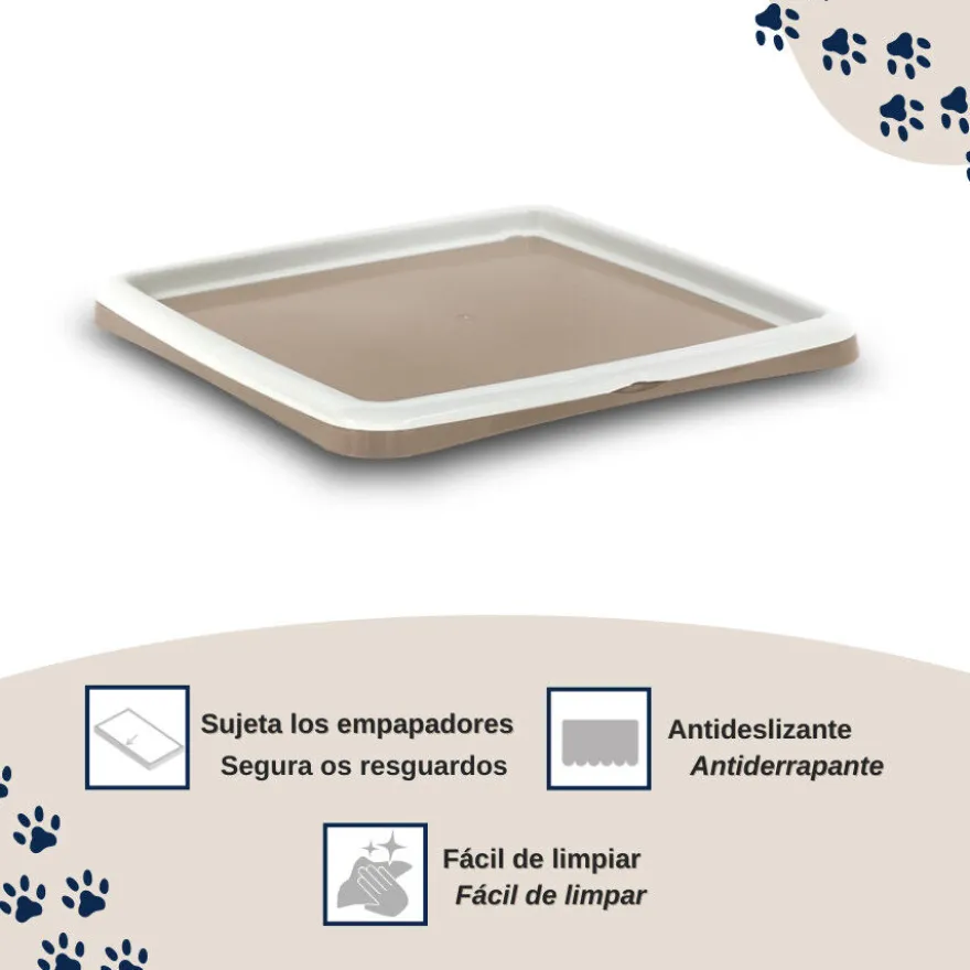 Nice Care Tabuleiro higiénico Gastone Bege para cães