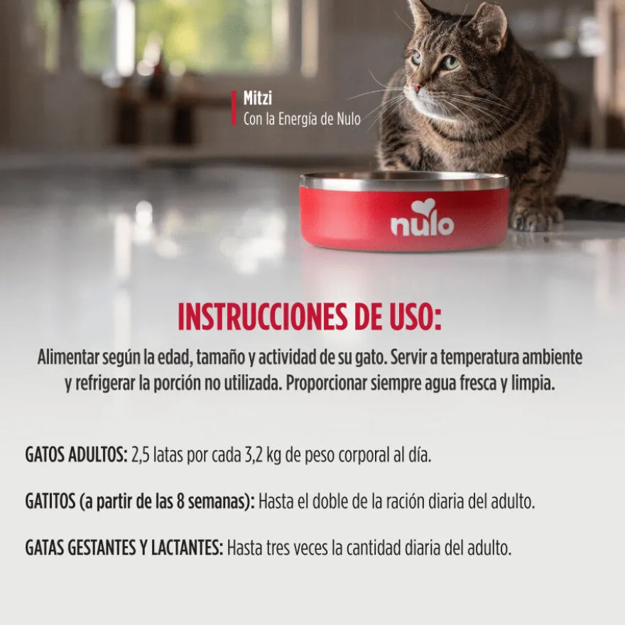 Nulo Comida húmida de Frango e Atum desfiado com Abóbora em lata para gatos