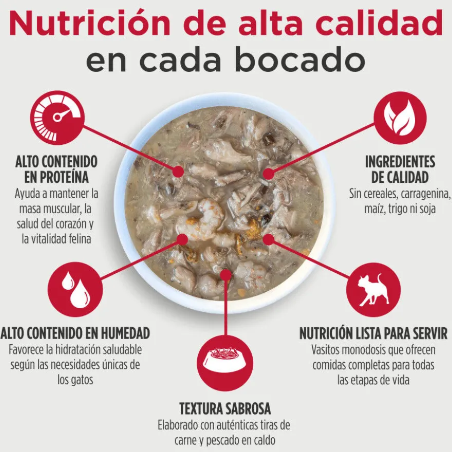 Nulo Comida húmida Estufado de Cavala com Gambas e Mexilhões em terrina para gatos