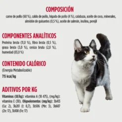 Nulo Comida húmida Estufado de Frango e Fígado de Frango em terrina para gatos