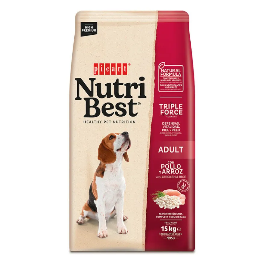 Nutribest Adult Frango e Arroz ração para cães