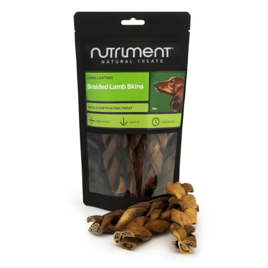 Nutriment Barrita Snack em trança de cordeiro para cães
