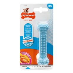 Nylabone Osso Mordedor Dentário com Sabor a Frango para cachorros