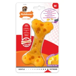 Nylabone Osso Mordedor Resistente com Sabor a Queijo para cães