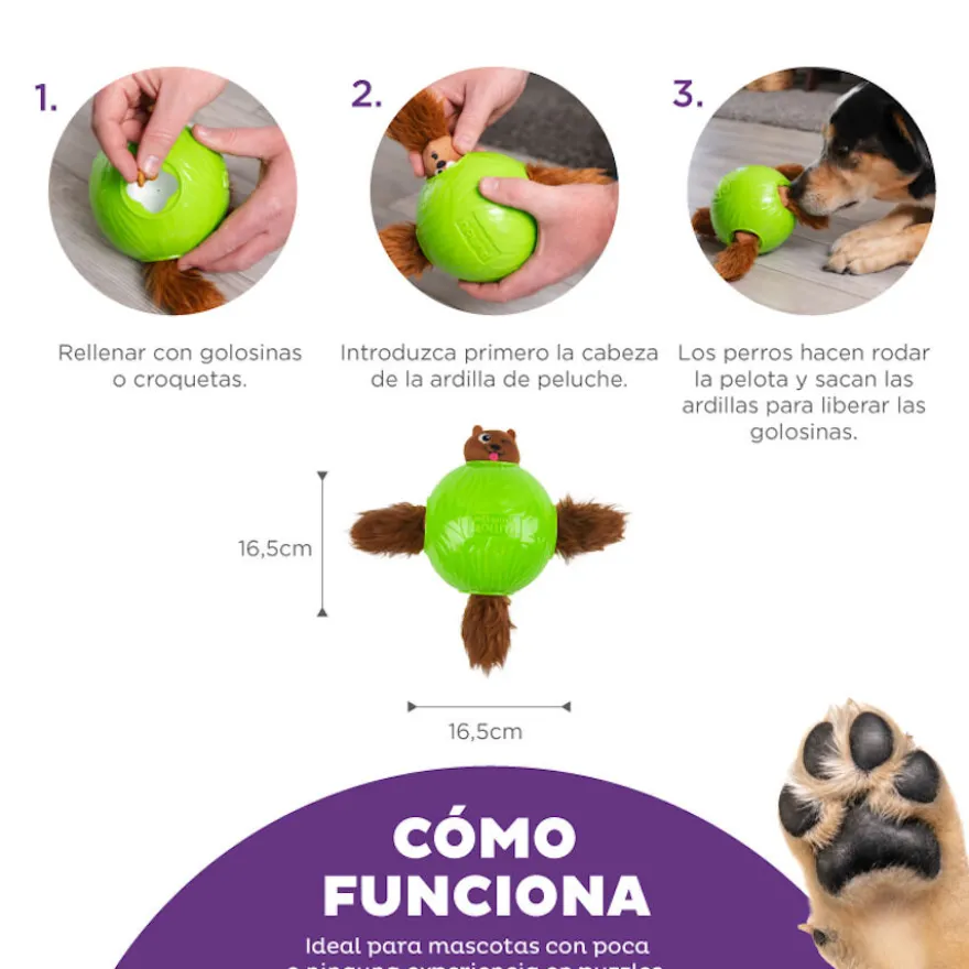Outward Hound Snuffle n’ Treat Bola Interativa Porta-Snacks para cães