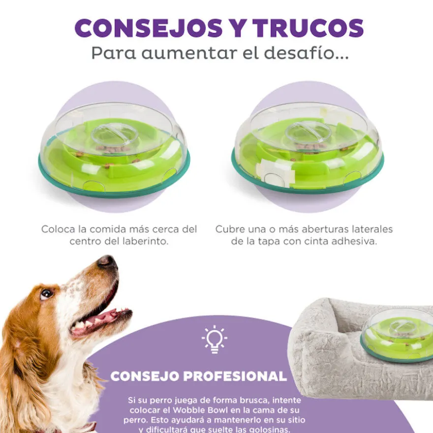 Outward Hound Wobble Bowl Brinquedo interativo com dispensador de snacks para cães