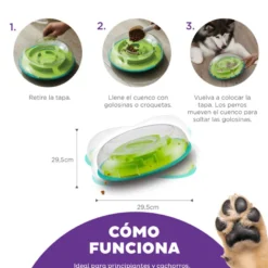 Outward Hound Wobble Bowl Brinquedo interativo com dispensador de snacks para cães