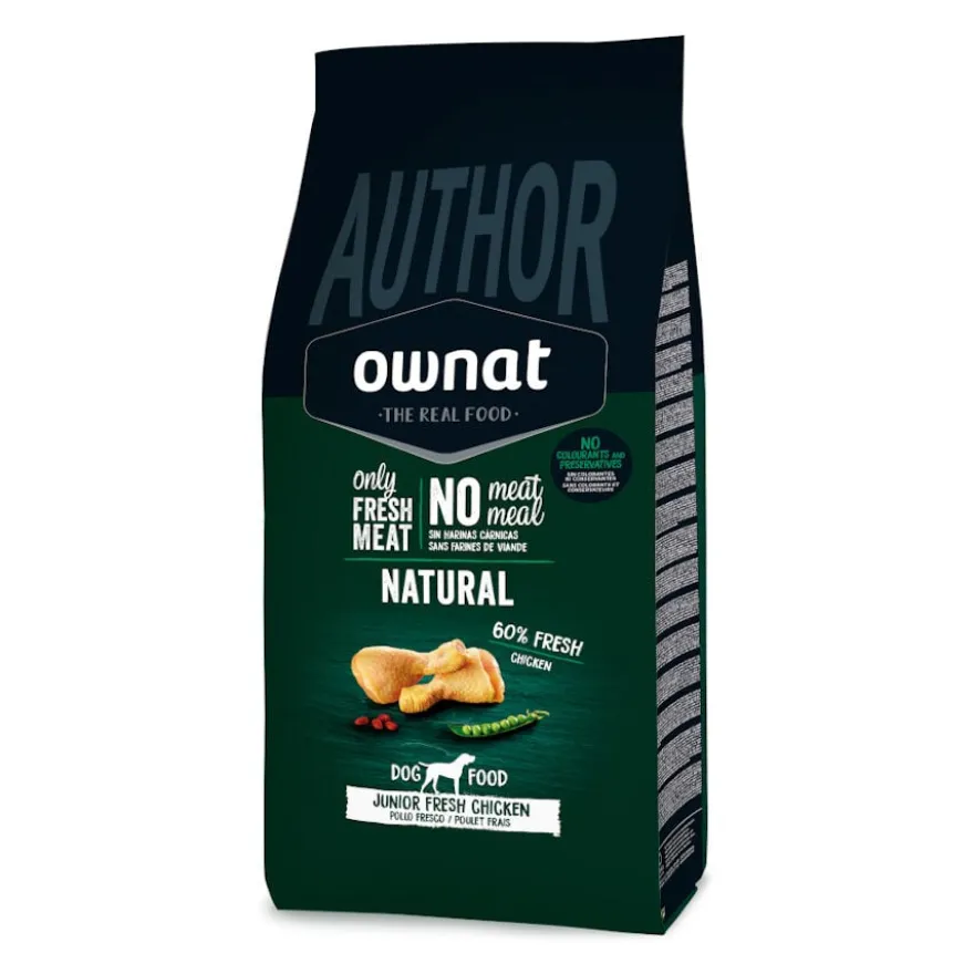 Ownat Author Junior Frango Fresco ração para cães