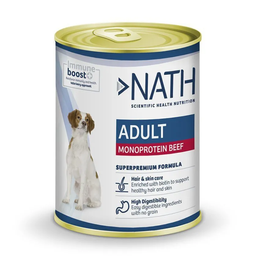 Pack Nath Ração Adult Mini Frango + Latas Monoprotein Vitela para Cães