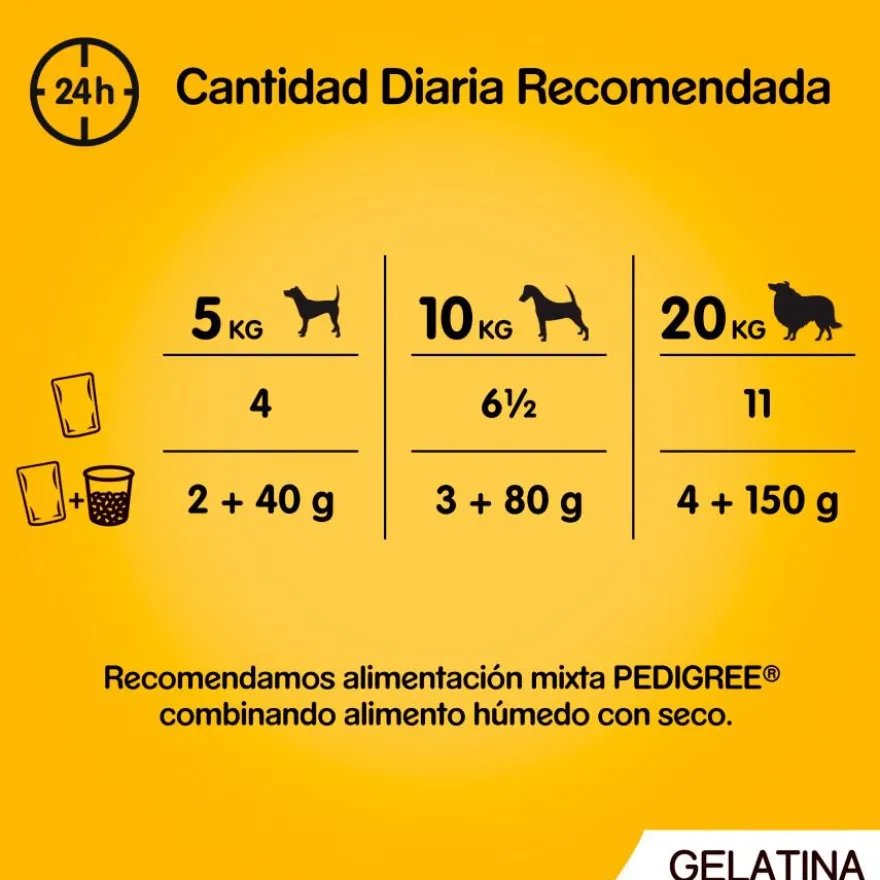 Pedigree Alimento húmido de frango e peixe para cães