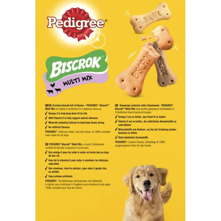 Pedigree Biscoitos Biscrock de 3 Sabores para Cães