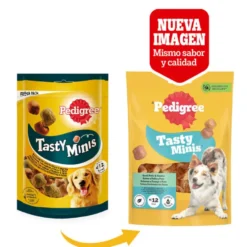 Pedigree Tasty Mini Snacks Sabor Frango e Pato para Cães