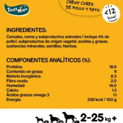 Pedigree Tasty Mini Snacks Sabor Frango e Pato para Cães