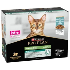 Pro Plan Adulto Esterilizado Peixe Saqueta em Gelatina para gatos - Pack 10