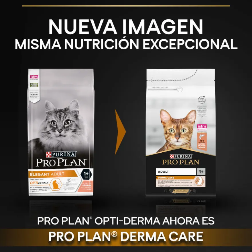 Pro Plan Adult OptiDerma Salmão ração para gatos