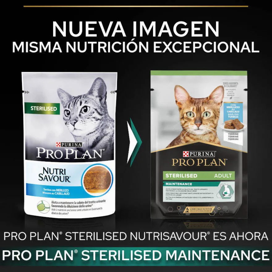 Pro Plan Sterilised Adult Multipack Bacalhau em terrina para gatos