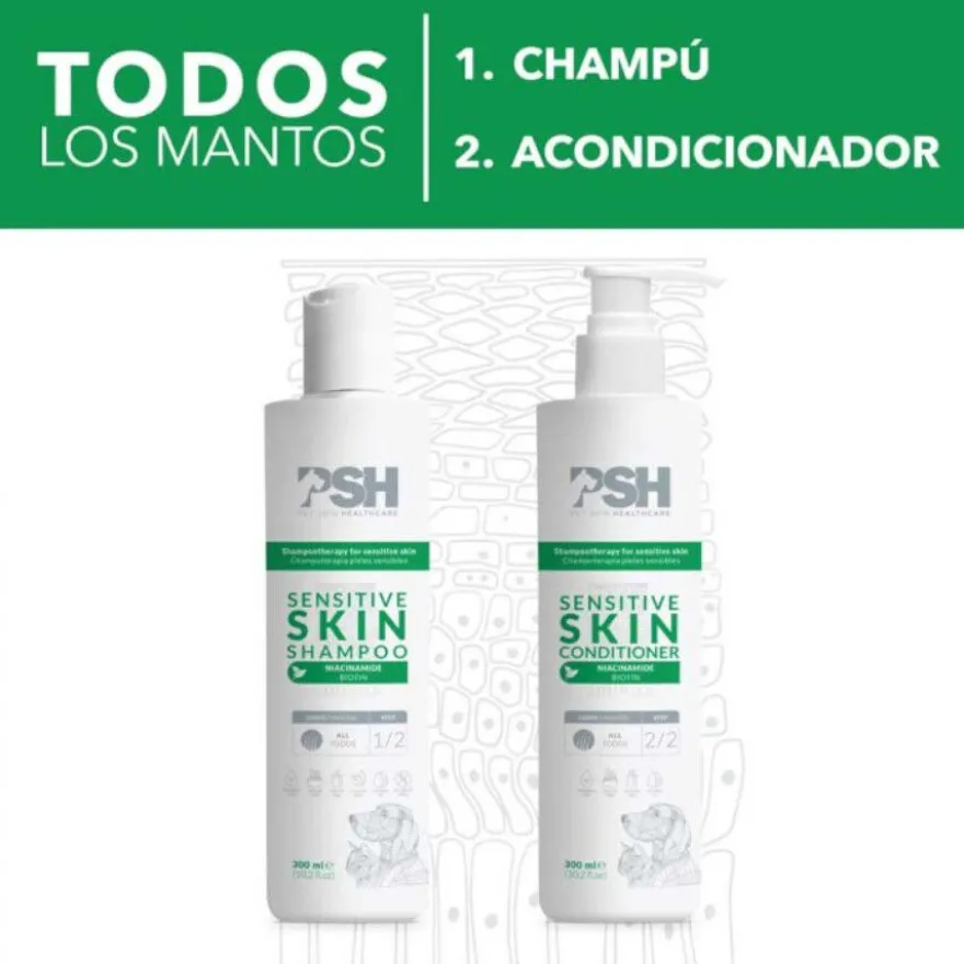 PSH Sensitive Champô para cães e gatos