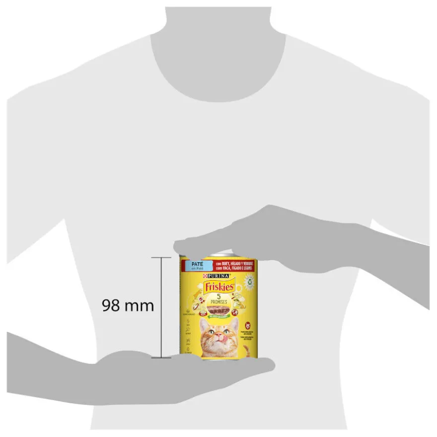 Purina Friskies Adult carne de boi e fígado lata para gatos