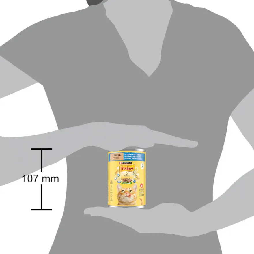 Purina Friskies Adult salmão e atum lata para gatos
