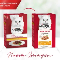 Purina Gourmet Mon Petit Seleção Aves com molho em saqueta para gatos