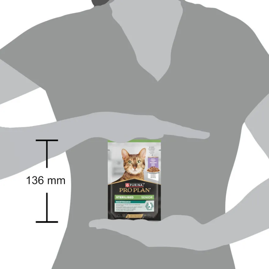 Purina Pro Plan Comida húmida de peru em lata para gatos sénior esterilizados