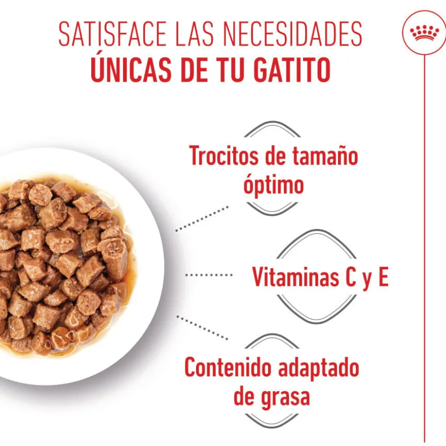 Royal Canin Kitten Sterilised alimento húmido em molho saquetas para gatos