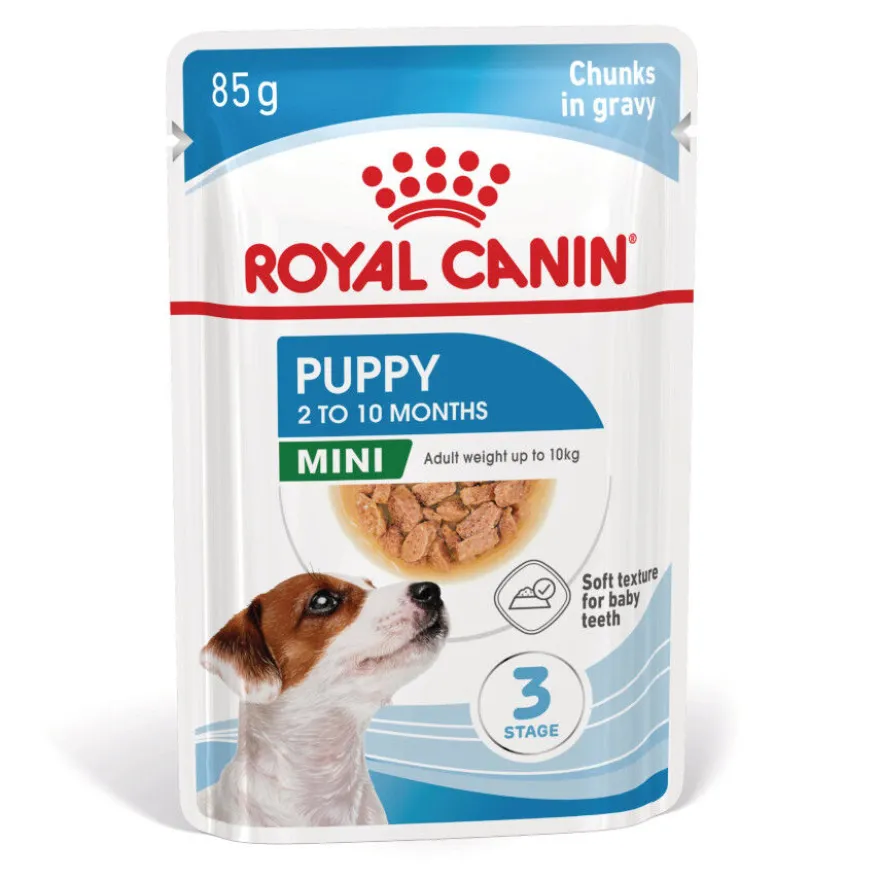 Royal Canin Mini Puppy alimento húmido em molho saquetas para cães
