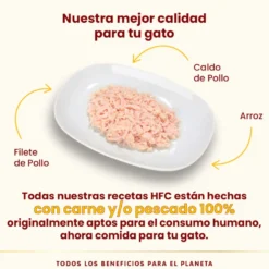 Sachê de filé de frango esterilizado com HFC Almo Nature para gatos