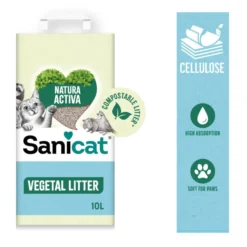 Sanicat Recycled Cellulose Substrato Natural para gatos