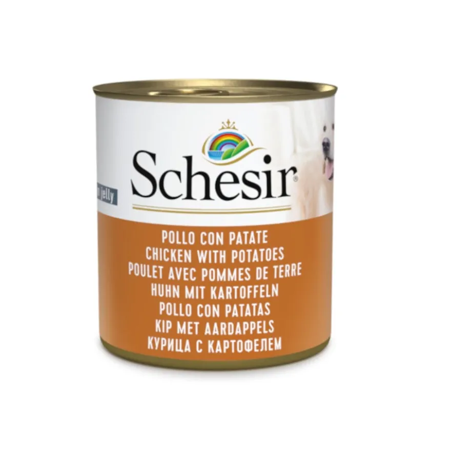 Schesir Adult Frango com Batatas lata para cães
