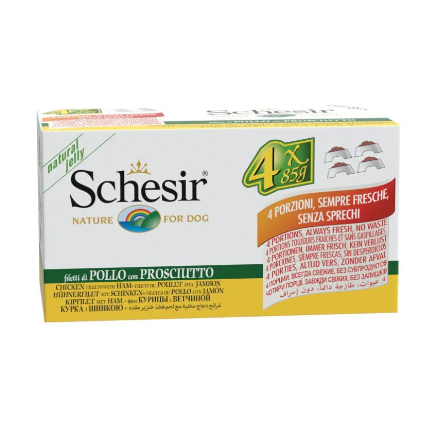 Schesir Adult Frango e Presunto lata para cães
