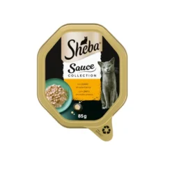Sheba Comida húmida de Peru em molho em terrina para gatos