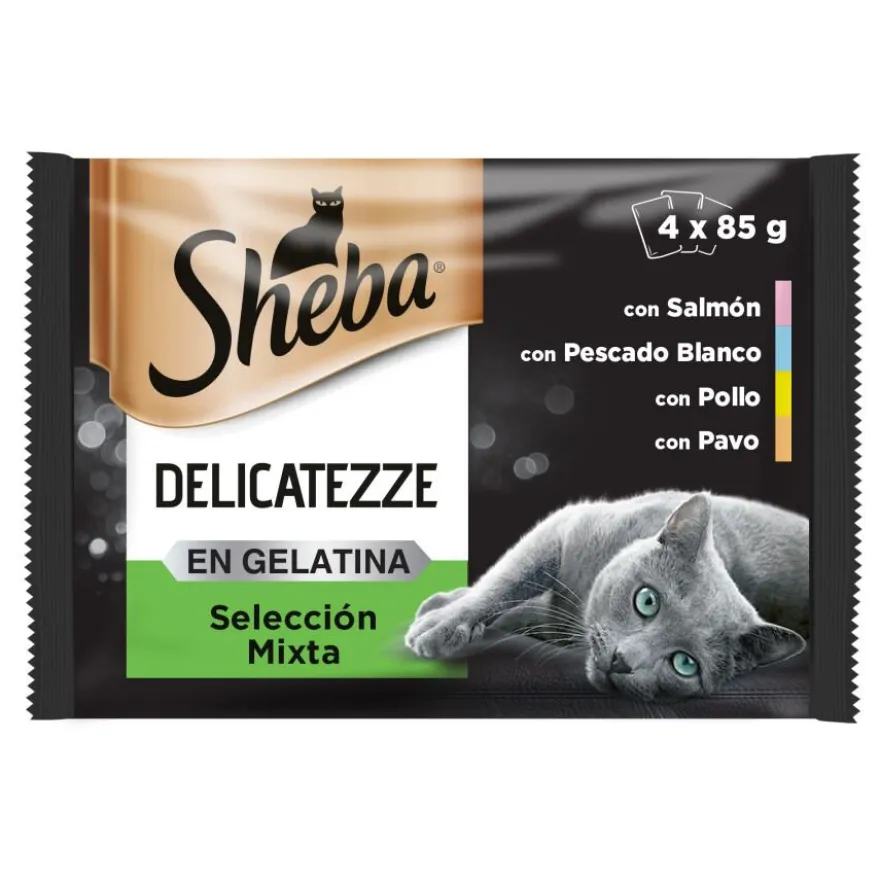 Sheba Delicatezze Seleção Mista em Gelatina Saquetas para gatos - Multipack