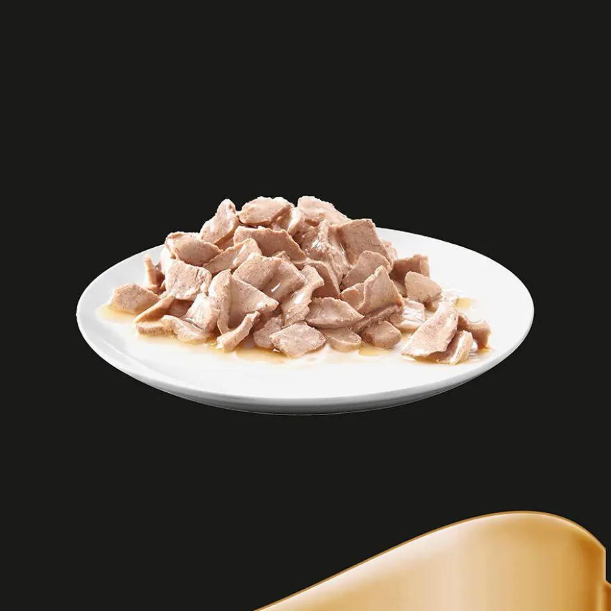 Sheba Délices du Jour em comida úmida para gato com frango, peru e molho de pato